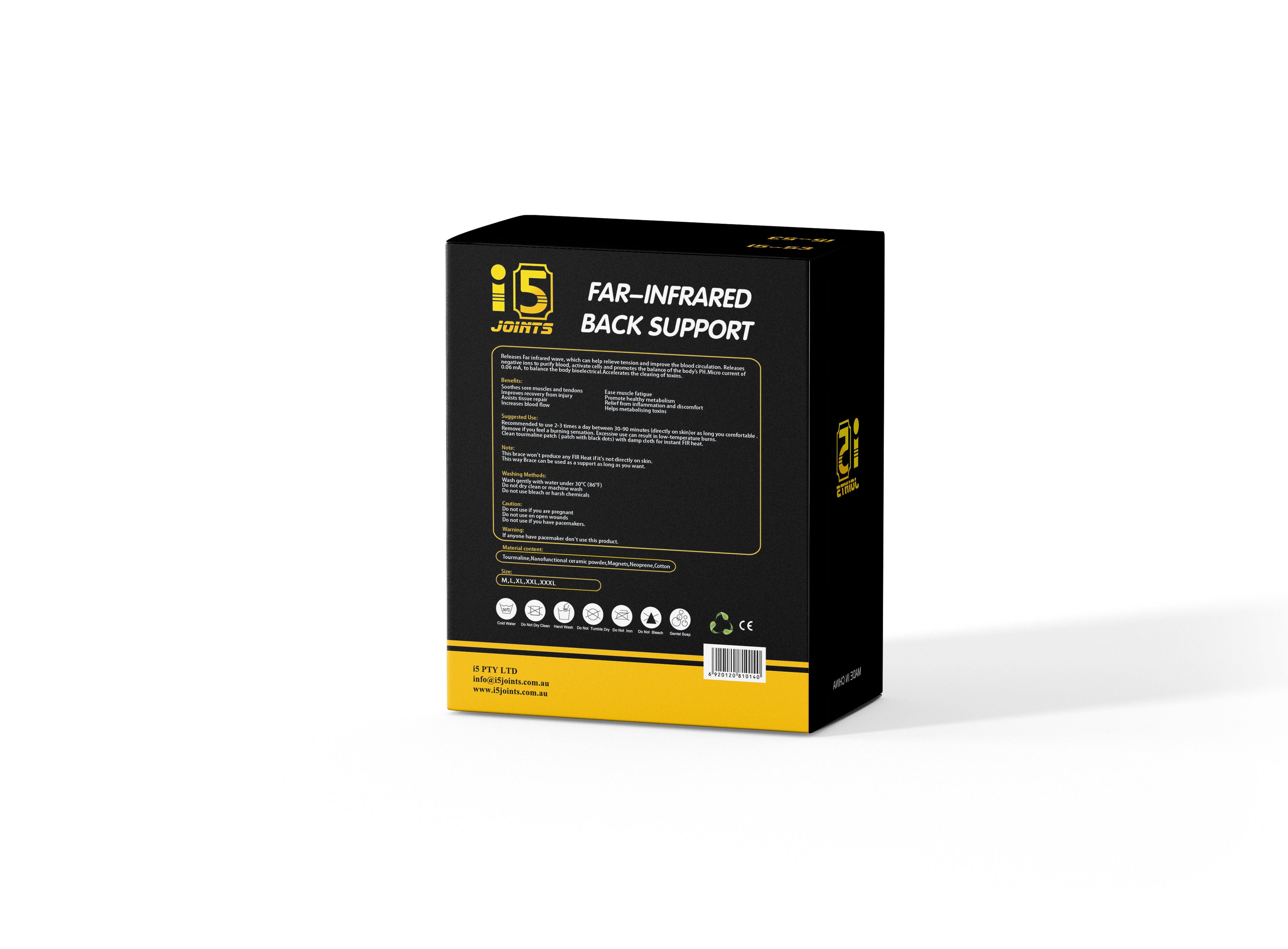 I5Joints-Far Infrared  Back Support(Comfort Belt for Lower Back Pain Relief, for Better Posture and Pain Relief and Added Gel Padding for Comfort) I5Joints-Far Infrared  Back Support(Comfort Belt for Lower Back Pain Relief, for Better Posture and Pain Relief and Added Gel Padding for Comfort)